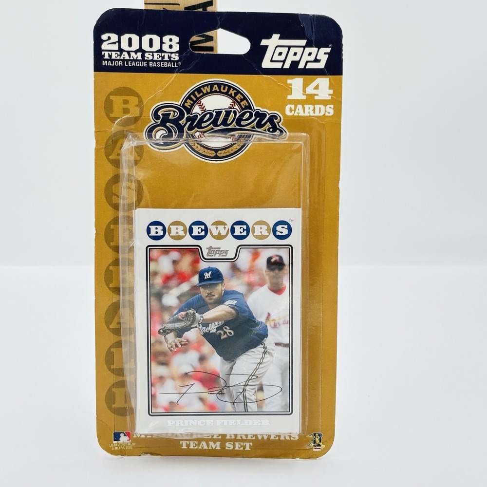 Topps 2008 Milwaukee Brewers 14 Card Sealed Team Set